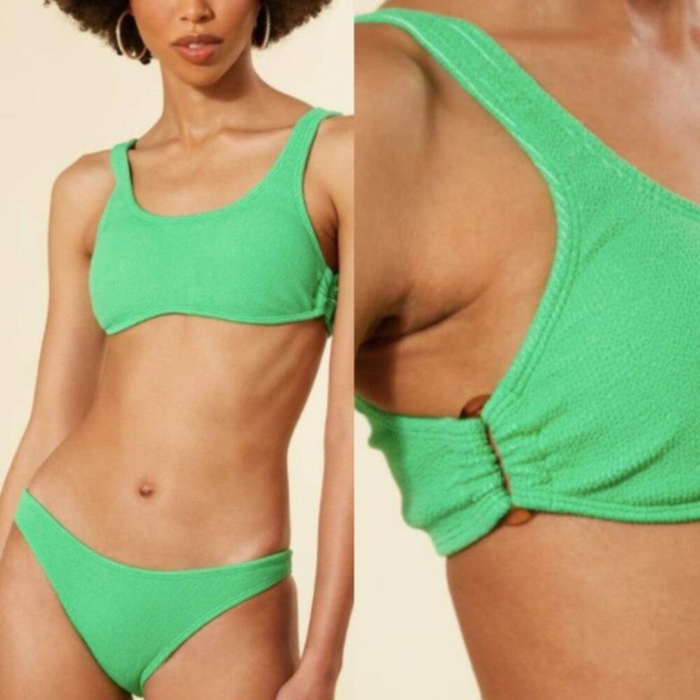 NWT Pilyq Kiwi Reef Ring Side Swim Top
